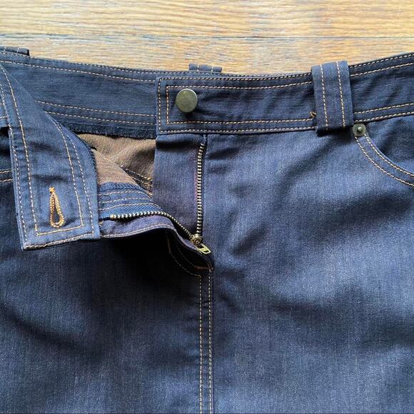 LAUNDRY by Shelli Segal Dyed Denim Skirt sz 6 - Picture 3 of 7